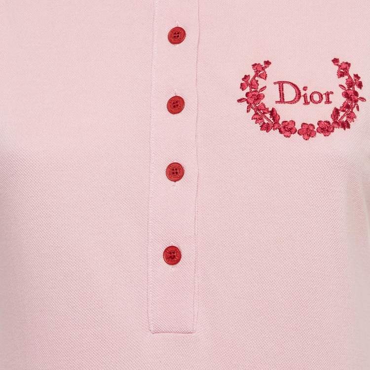 Christian Dior 2004 Pink Polo Dior Logo Dress