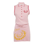 Christian Dior 2004 Pink Polo Dior Logo Dress