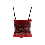 Dolce & Gabbana 2005 Runway Red Genuine Python Corset
