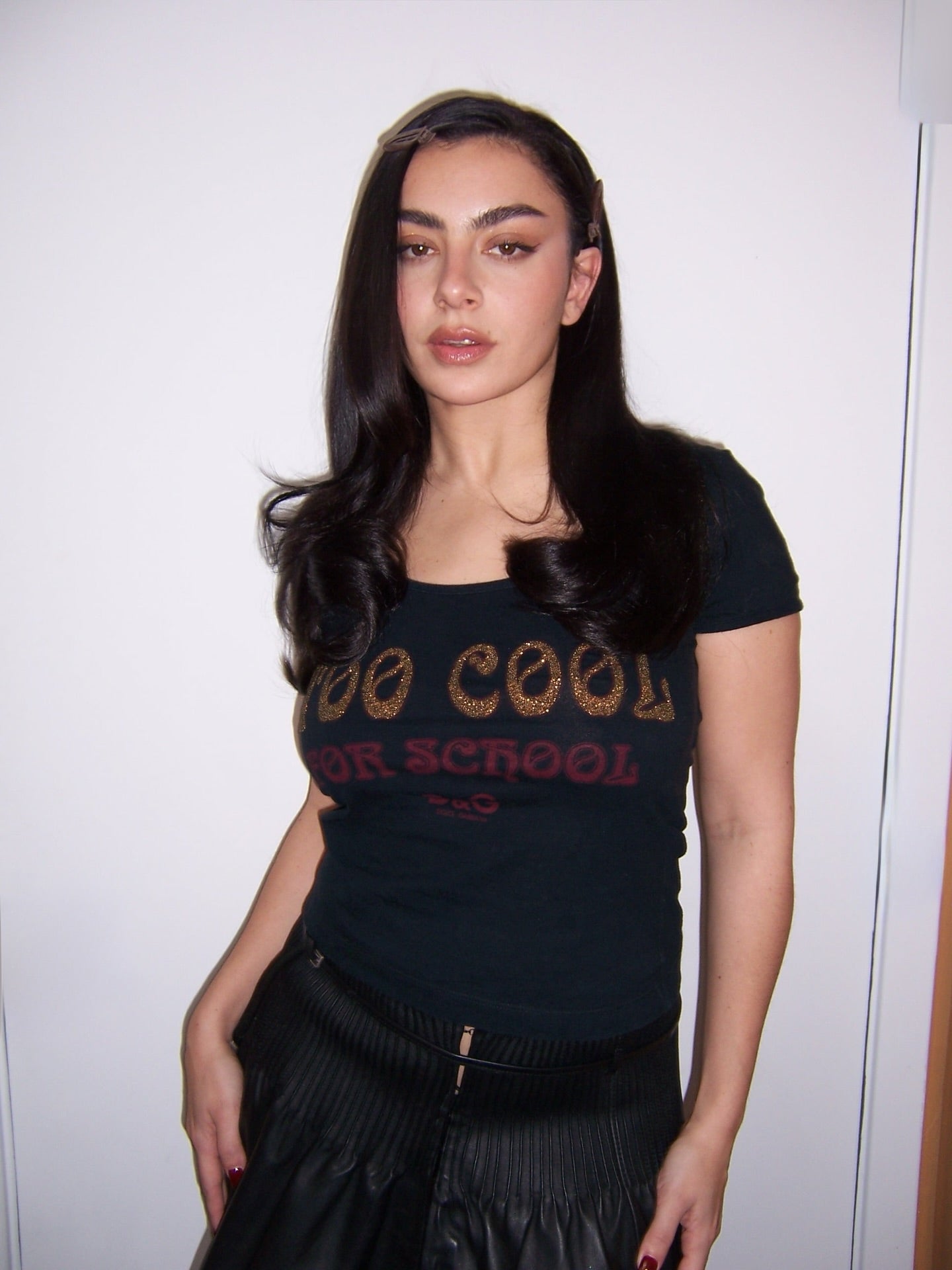 Dolce & Gabbana " Too Cool For School" Cut Out Graphic T-Shirt