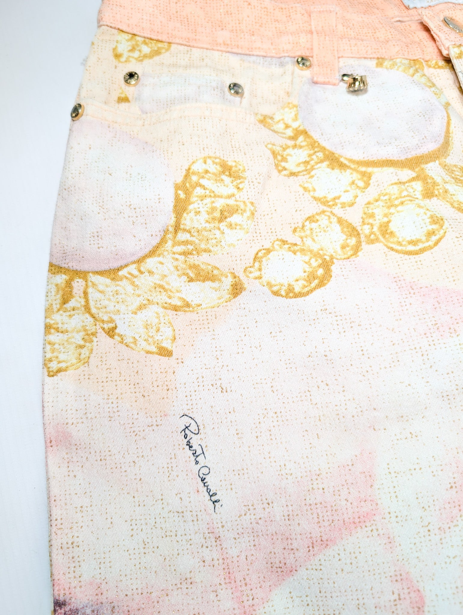 Roberto Cavalli SS 2001 Runway Liz Taylor Pink Print Pants