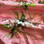 Roberto Cavalli Class Pink Ruched Dress With White Floral Prints