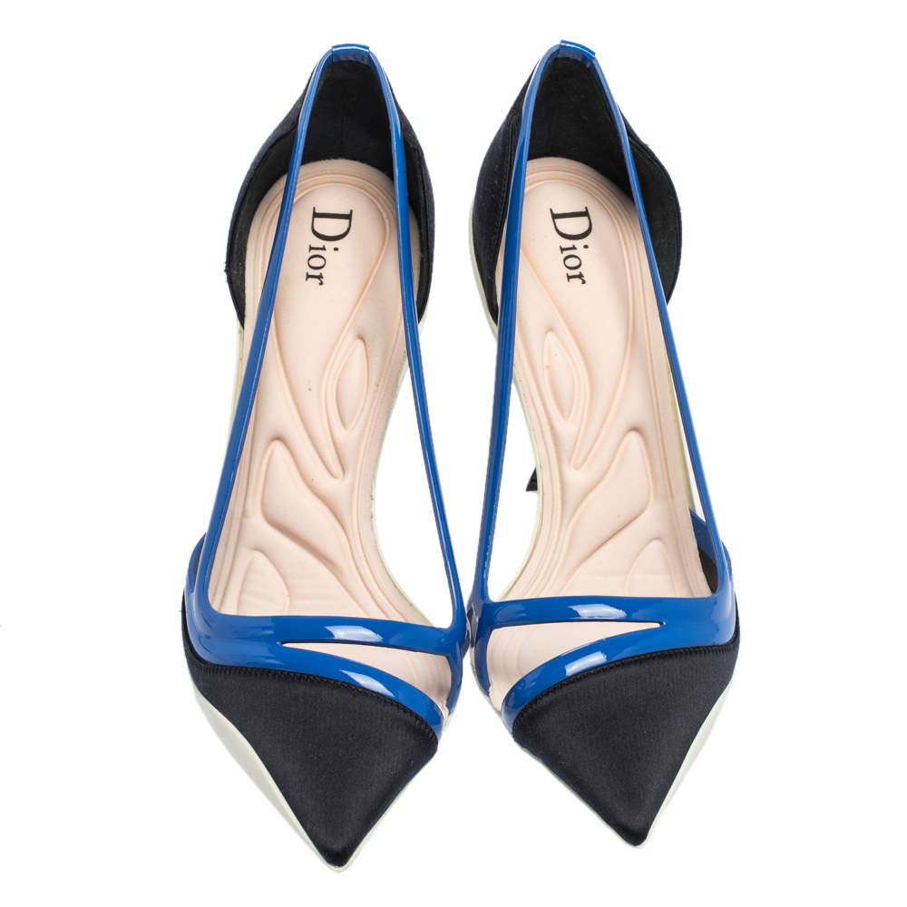Dior x Raf Simons Resort S/S 2014 Blue Sneaker Heels