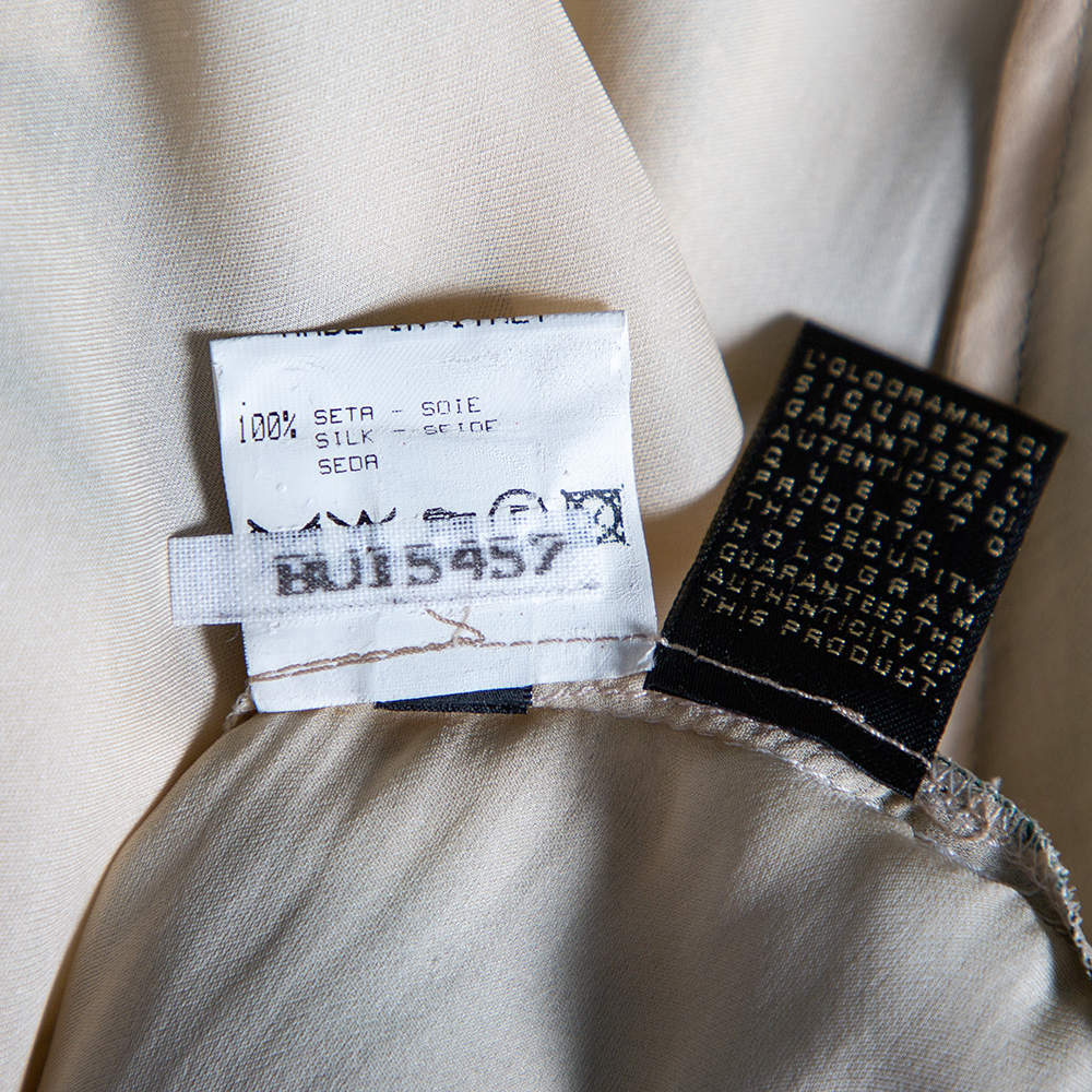 Roberto Cavalli Maxi Dress With Gold Snake Jewel