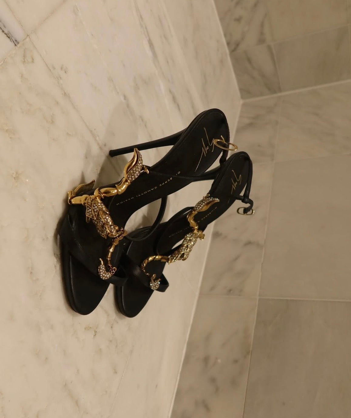 Giuseppe Zanotti Gold Scorpio Heel