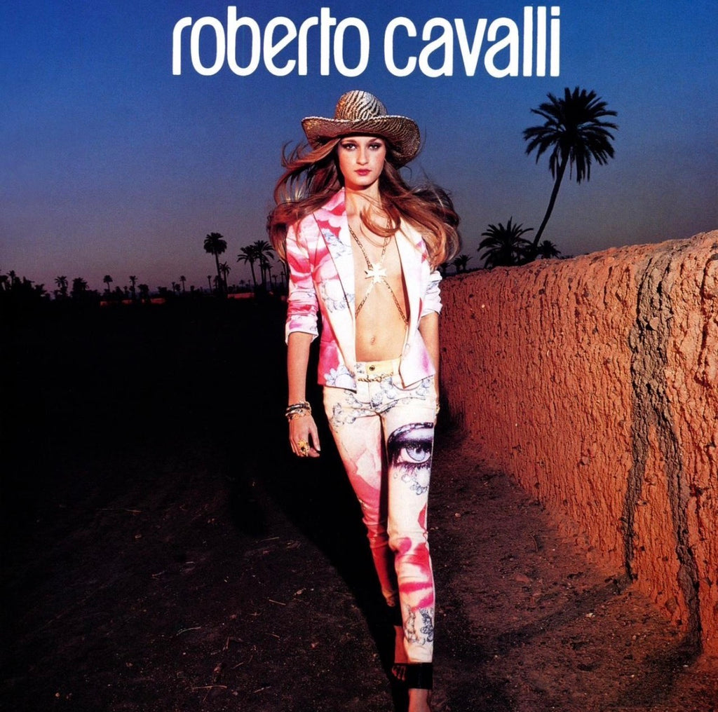 Roberto Cavalli SS 2001 Runway Liz Taylor Pink Print Pants