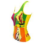 Versace S/S 2004 Runway Neon Pop-Art Warhol Tank Top With Donatella Print