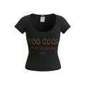 Dolce & Gabbana " Too Cool For School" Cut Out Graphic T-Shirt