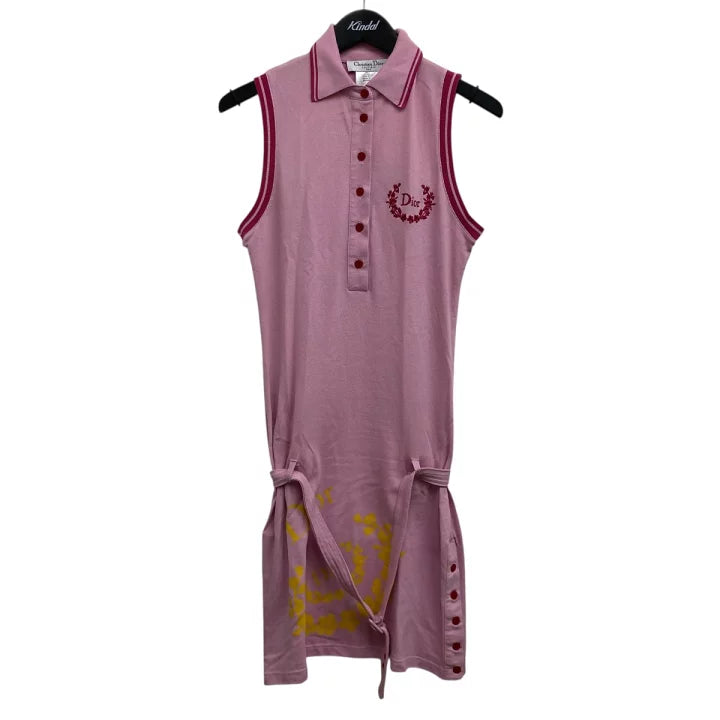 Christian Dior 2004 Pink Polo Dior Logo Dress