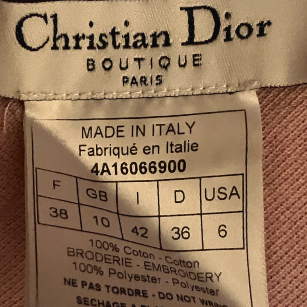 Christian Dior 2004 Pink Polo Dior Logo Dress