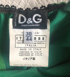 Dolce & Gabbana Green Lace Corset Top