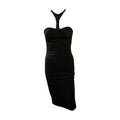 Gucci By Tom Ford FW 2004 Black Halterneck Open Back Dress