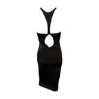 Gucci By Tom Ford FW 2004 Black Halterneck Open Back Dress