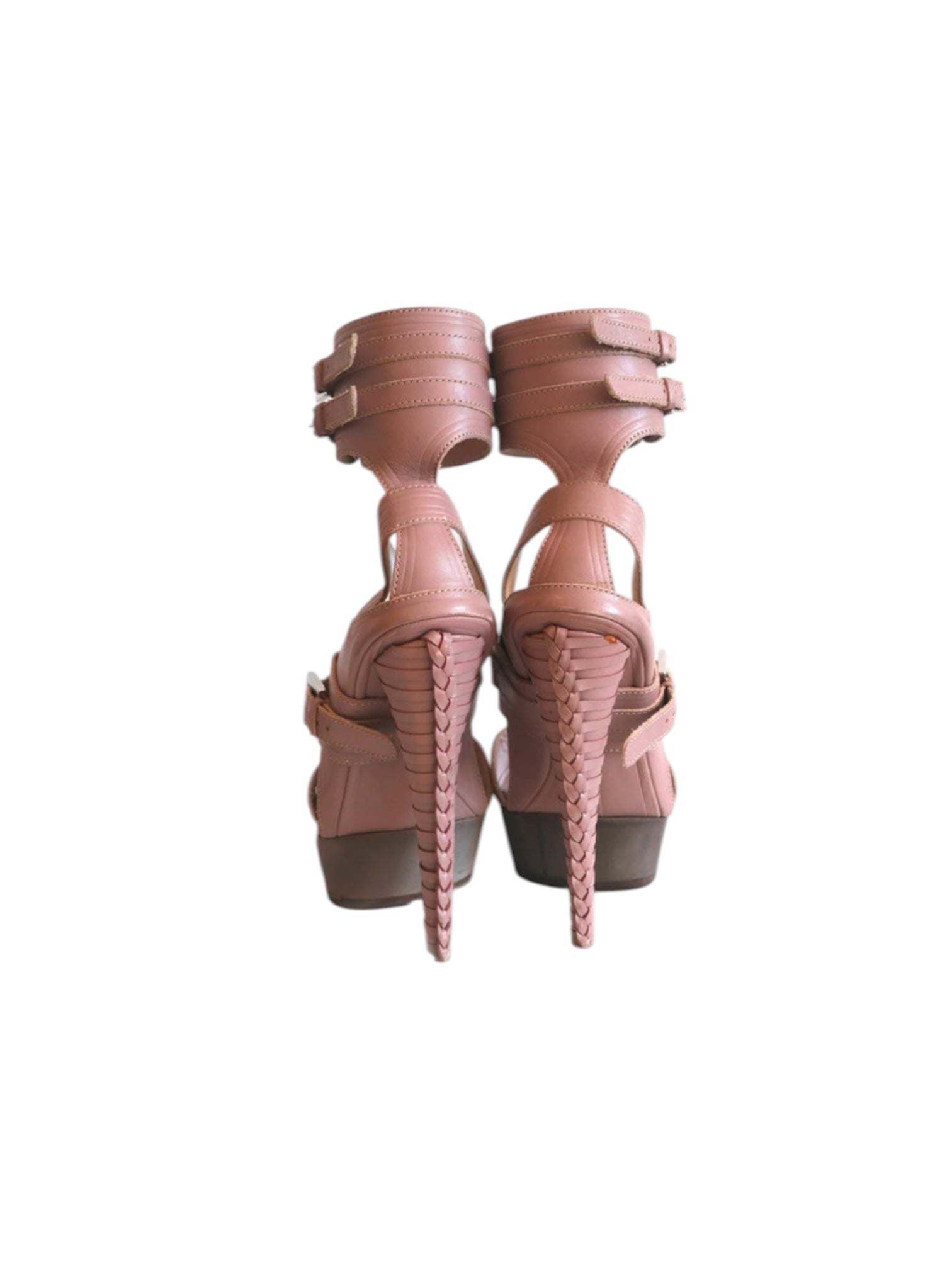 Salvatore Ferragamo Pink Gladiator Platform Sandals