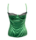 Dolce & Gabbana Green Lace Corset Top