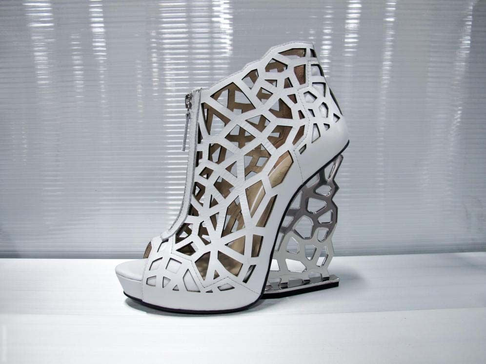 United Nude S/S 2012 "Web" White Metal Wedges