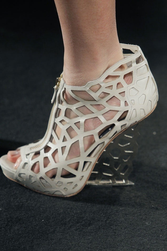 United Nude S/S 2012 "Web" White Metal Wedges
